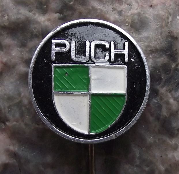 Antique Puch Motorcycles Motorbikes & Bicycles Graz Austria Head Logo Pin Badge - Badgecrazy