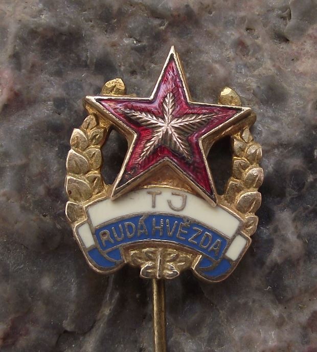 Antique TJ Ruda Hvezda Red Star Soccer Czech Football Club Supporters Pin Badge - Badgecrazy