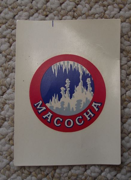 Antique Czech Cave System Macocha Gorge Caving Underground Tourist Decal Sticker - Badgecrazy