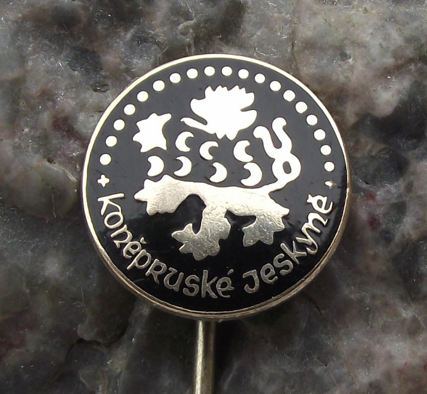 Antique Koneprusy Caverns Czechoslovakia Limestone Karst Cave System Pin Badge - Badgecrazy