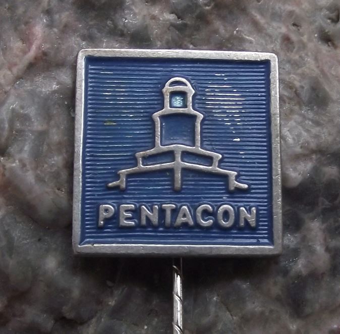 Vintage Pentacon SLR Camera Lens Pentaprism Dresden German Advertising Pin Badge - Badgecrazy