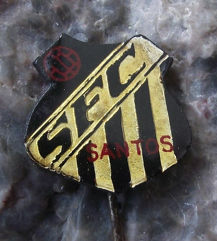 Santos Football Club Futebol Clube Brazil Brasil Pele Belmiro Soccer Pin Badge - Badgecrazy