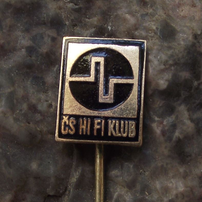 Antique HiFi Hi Fi Club Klub Czechoslovakia Digital Sine Wave Members Pin Badge - Badgecrazy