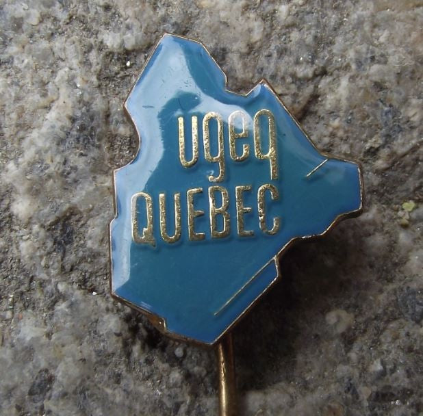 1964 Union Generale des Etudiants du Quebec UGEQ Student Youth Members Pin Badge - Badgecrazy