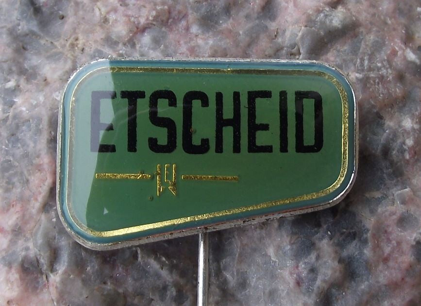 Vintage Etscheid Industrial Milk Cheese Cooling Processing Company Pin Badge - Badgecrazy