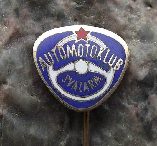 Svazarm Czech Army Military Reserves Automotoklub Advanced Driver AMK Pin Badge - Badgecrazy