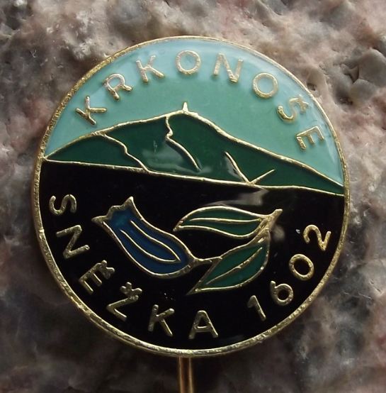 Snezka 1602m Highest Peak Mountain Czech Republic Krkonose Climbing Pin Badge - Badgecrazy