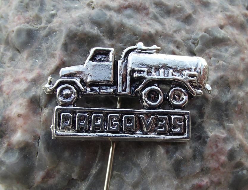 Vintage Praga Czech Commercial Vehicles Lorry Truck Tanker Pin Badge - Badgecrazy