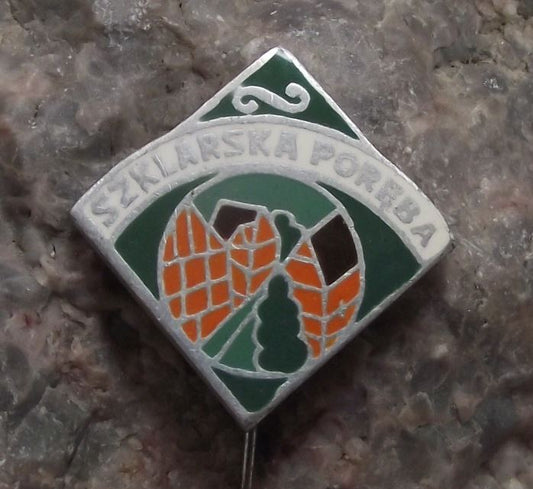 Szklarska Poreba Polish Poland Heraldic Crest Shield Coat of Arms Pin Badge - Badgecrazy
