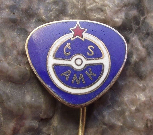 Czechoslovakia CS AMK Automotoklub AAA Association Car Club Members Pin Badge - Badgecrazy