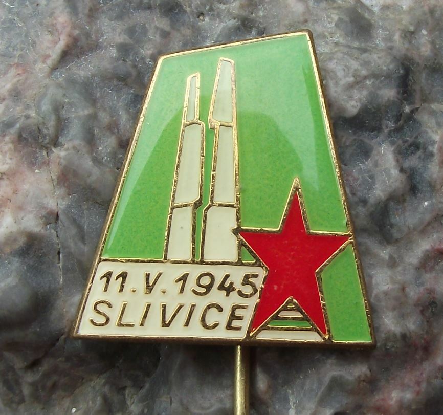 Antique Battle of Slivice Last WW2 Major Czechoslovakia Conflict Pin Badge - Badgecrazy