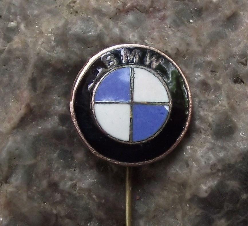 Antique BMW German Automobile Motorbike Company Logo Car Advertising Pin Badge - Badgecrazy