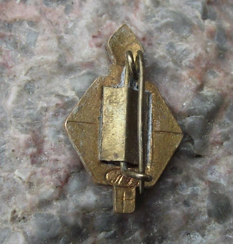 Antique Soviet Union Rusian Flaming Torch VI Number 6 or VI Lenin Pin Badge - Badgecrazy