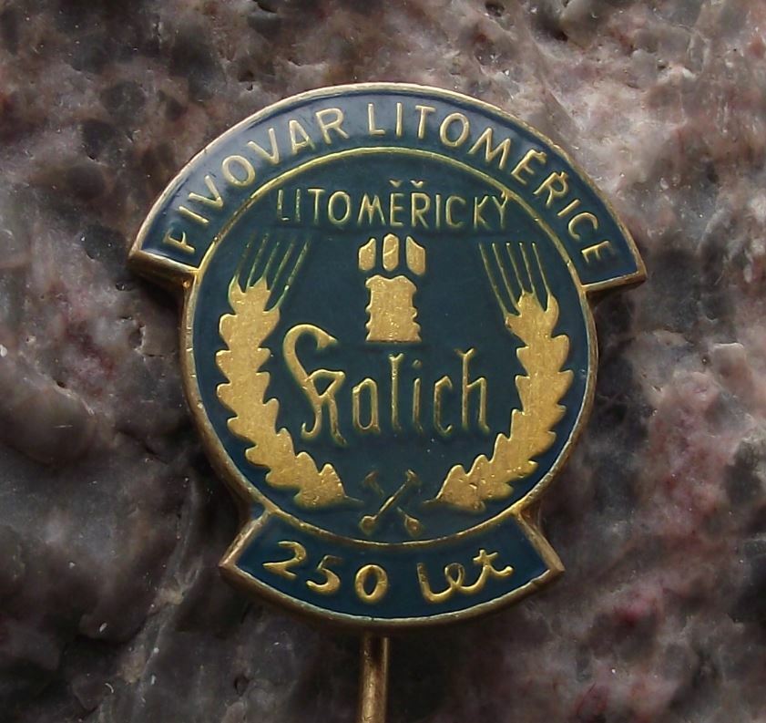1970 Pivovar Litomerice Czechoslovakia Beer Lager 250th Anniversary Pin Badge - Badgecrazy
