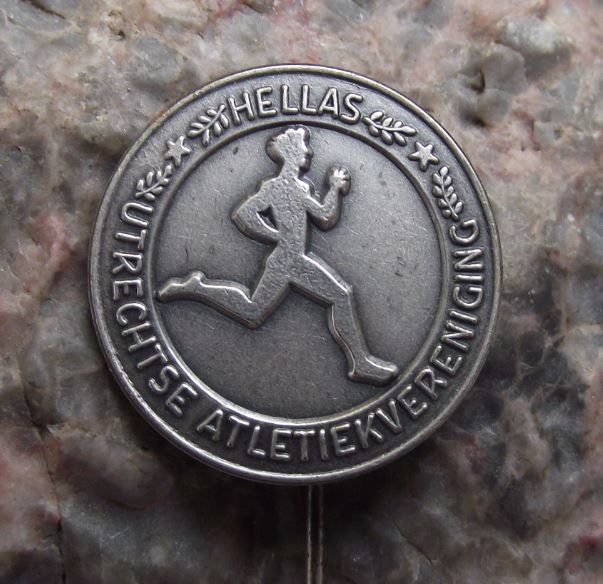 Antique Hellas Atletiekvereniging Utrecht Holland Athletics Club Pin Badge - Badgecrazy