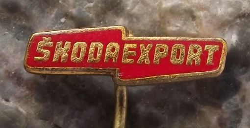Skoda Export Vehicle Car & Engineering Products Advertising Pin Badge Logo - Badgecrazy