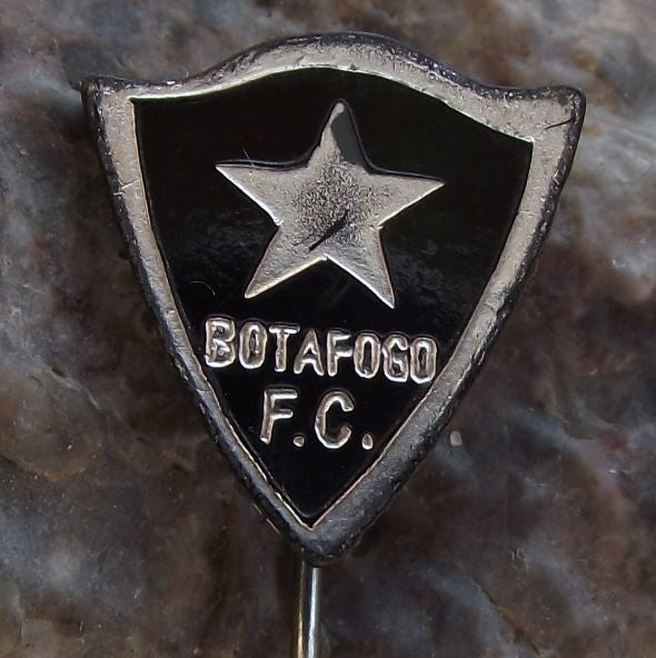 1950s Botafogo de Futebol e Regatas White Star Football Team Crest Pin Badge