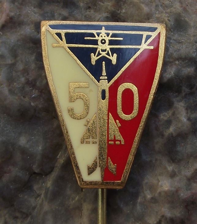 1968 Czech Air force 50th Anniversary Mig 21 Aero A-30 Commemorative Pin Badge - Badgecrazy