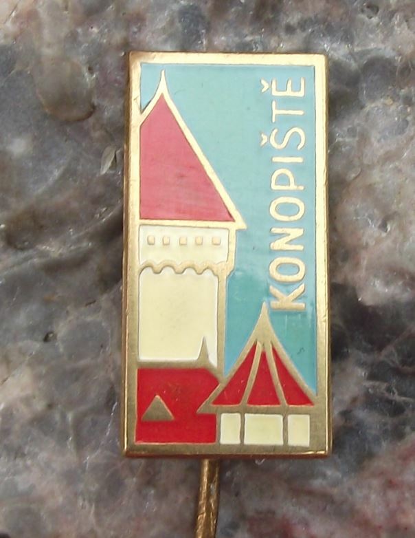 Konopiste Konopischt Castle Schloss Czech Fairytale Palace Tower Pin Badge - Badgecrazy