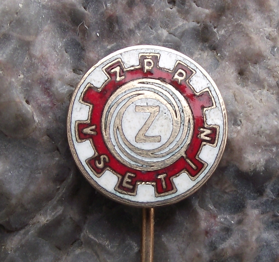 Ceska Zbrojovka Czech Guns CZ Weapons Vsetin Red October Factory ZRR Pin Badge - Badgecrazy
