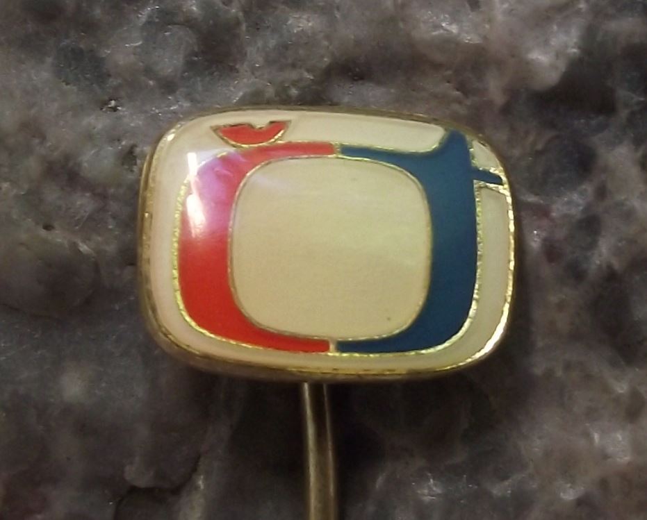Ceska Televize CT Czech State Television TV Broadcasting Company Pin Badge - Badgecrazy