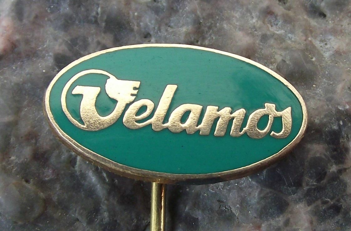 Vintage Velamos Bicycle Motorbike Works Oval Logo Cycle Bike Cycling Pin Badge - Badgecrazy