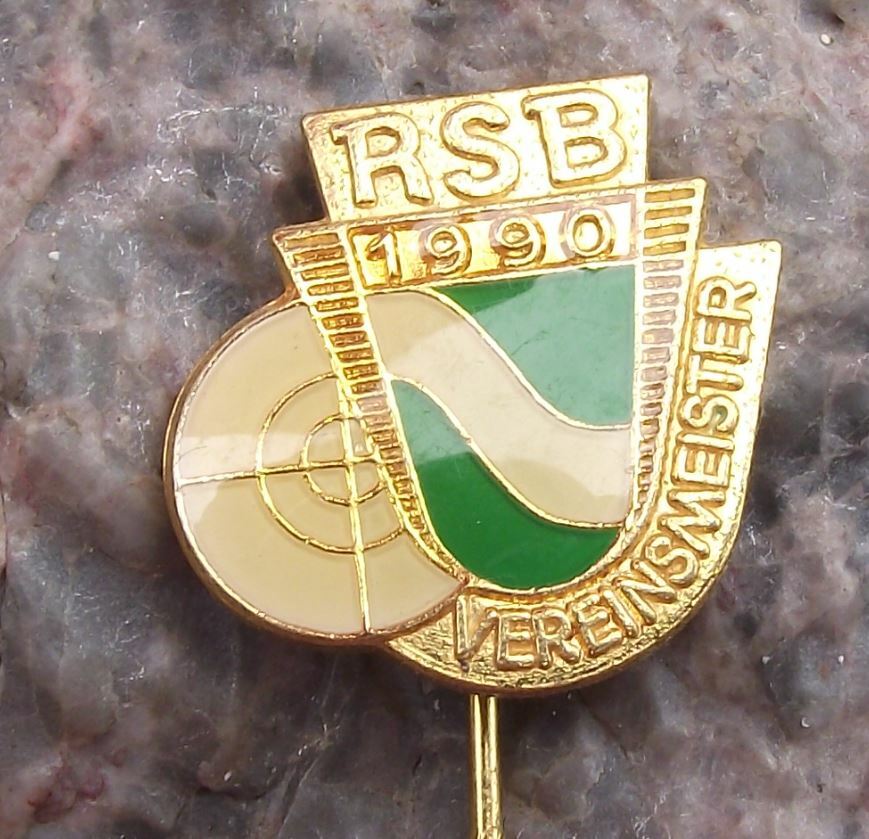 1990 Rheinland Shooting German Defence Association Club Champion Pin Badge - Badgecrazy