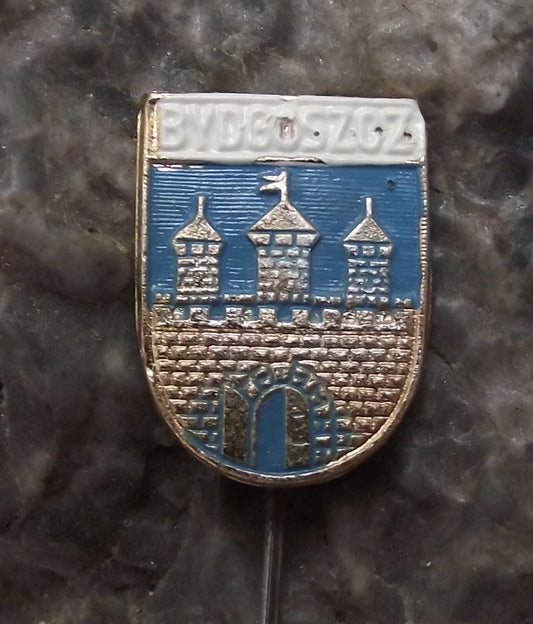 Antique Bydgoszcz Bromberg Polish Coat of Arms Heraldic Crest Poland Pin Badge - Badgecrazy