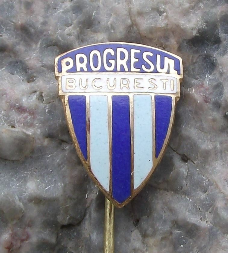 Vintage FC Progresul Bucuresti Romania Romanian Soccer Football Club Pin Badge - Badgecrazy
