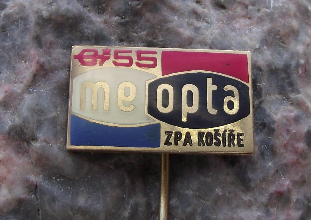 1974 Meopta Stereo Optical Viewfinder Logo Kosire 55th Anniversary Pin Badge - Badgecrazy