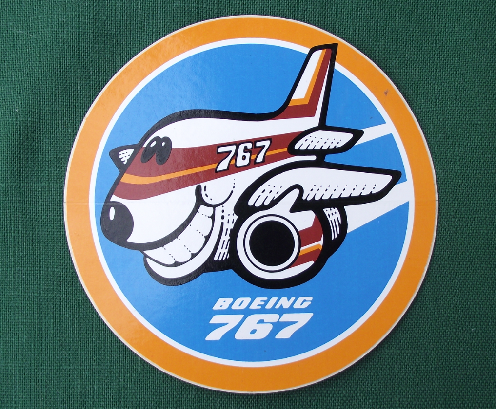 1982 Farnborough Airshow Boeing Company 767 Aircraft Jet Airliner Sticker Decal - Badgecrazy