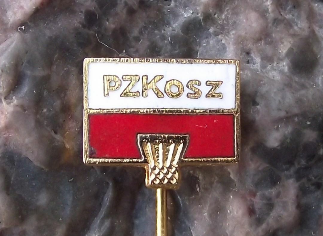 Vintage PZKosz Polish Poland Basketball Federation Association Members Pin Badge - Badgecrazy