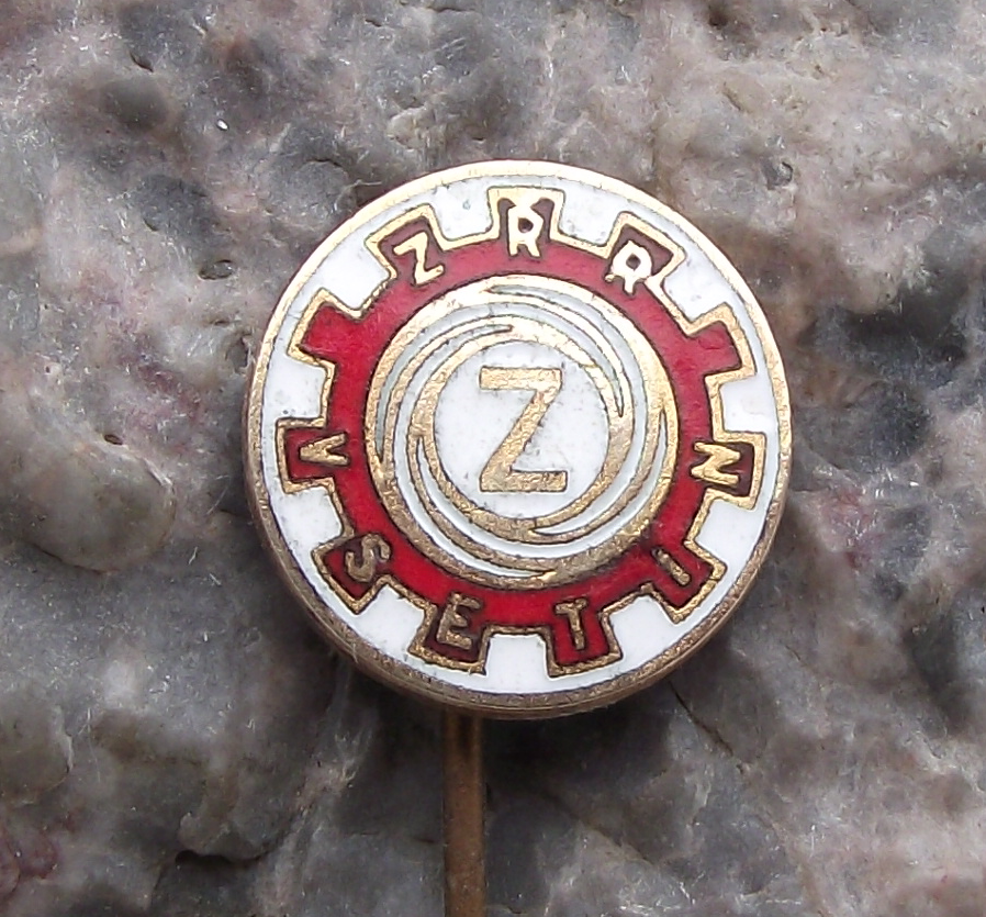 Ceska Zbrojovka Czech Guns CZ Weapons Vsetin Red October Factory ZRR Pin Badge - Badgecrazy