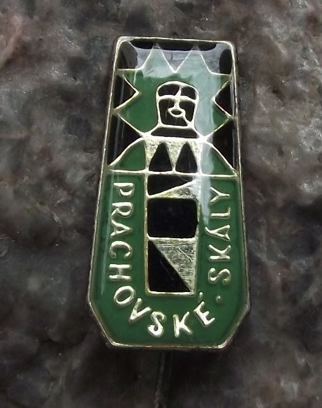 Antique Prachovske Skaly Prachov Rocks Czech Climbing Resort Tourist Pin Badge - Badgecrazy