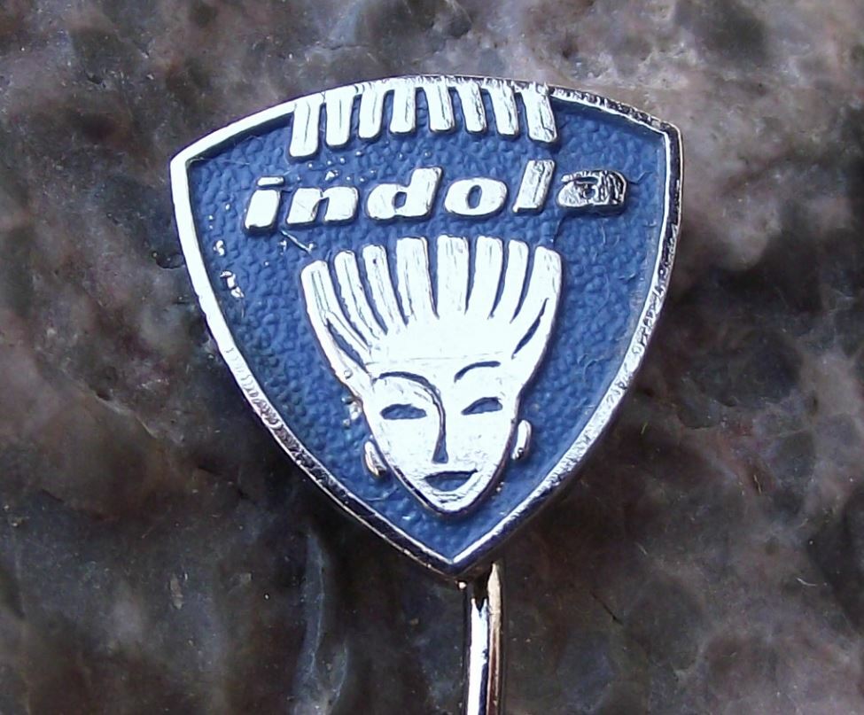 Antique Indola Haircare Hair & Fashion Company Hair Dresser Stylist Pin Badge - Badgecrazy
