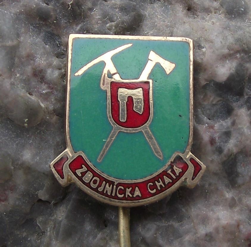 Antique Zbojnicka Chata Slovakia Tatra Mountains National Park Axes Pin Badge - Badgecrazy