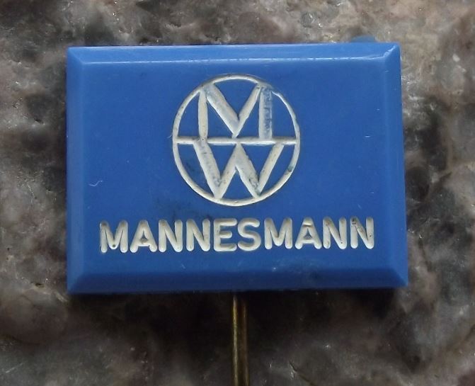 Mannesmann Steel Tubes Tubing Maker Germany Advertising Engineering Pin Badge - Badgecrazy