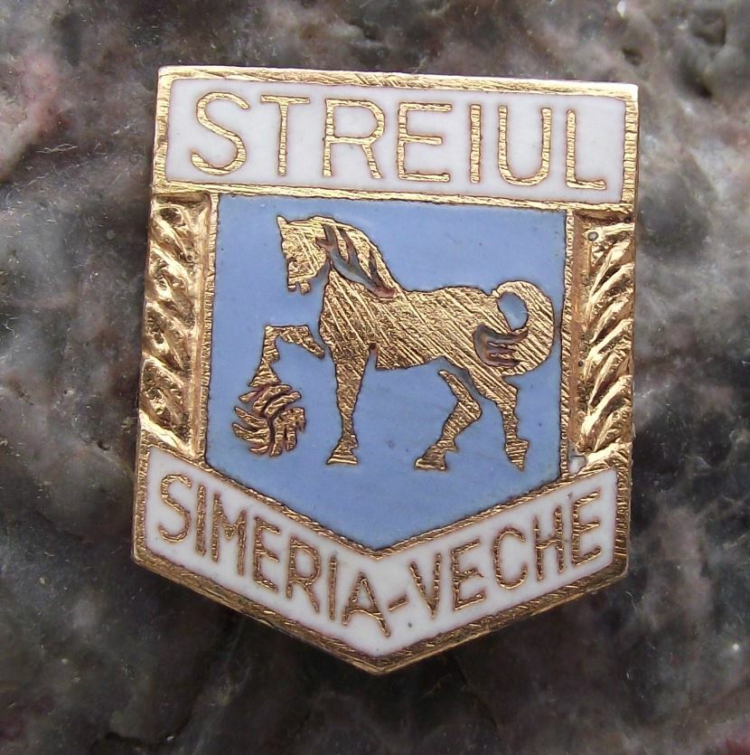 Antique Streiul Simeria-Veche Romania Romanian Soccer Football Club Pin Badge - Badgecrazy