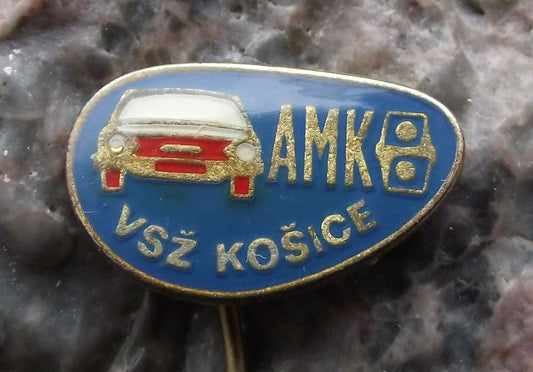 Vintage Czech Automotoklub AAA Association Racing Car Club AMK Kosice Pin Badge - Badgecrazy