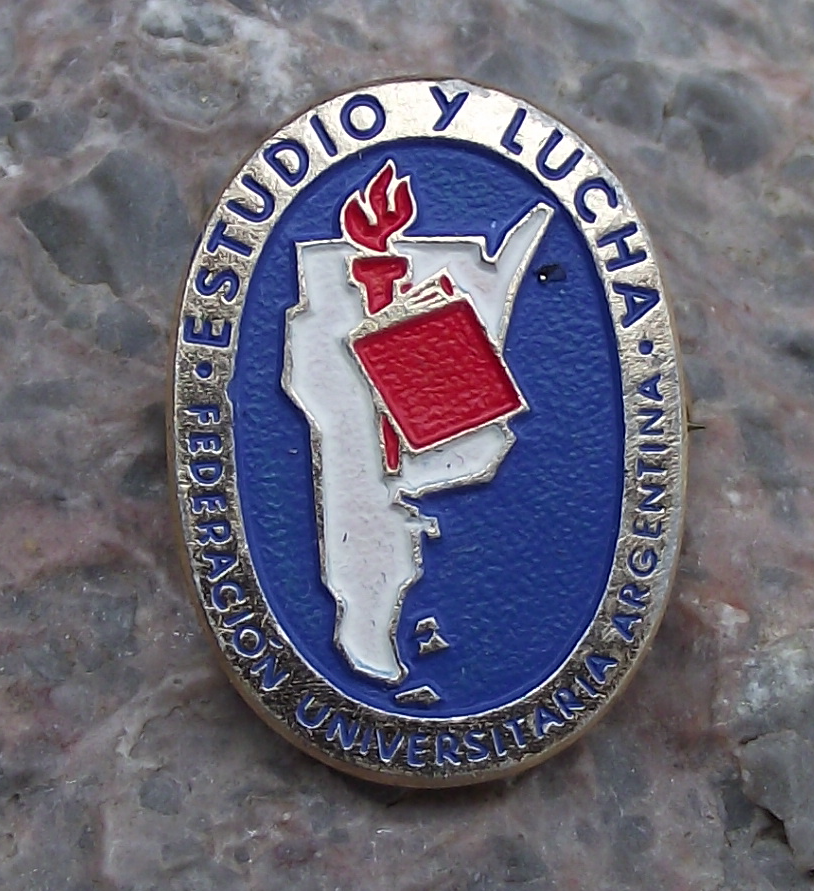 Vintage University Federation of Argentina Students Union UIS Pin Badge - Badgecrazy