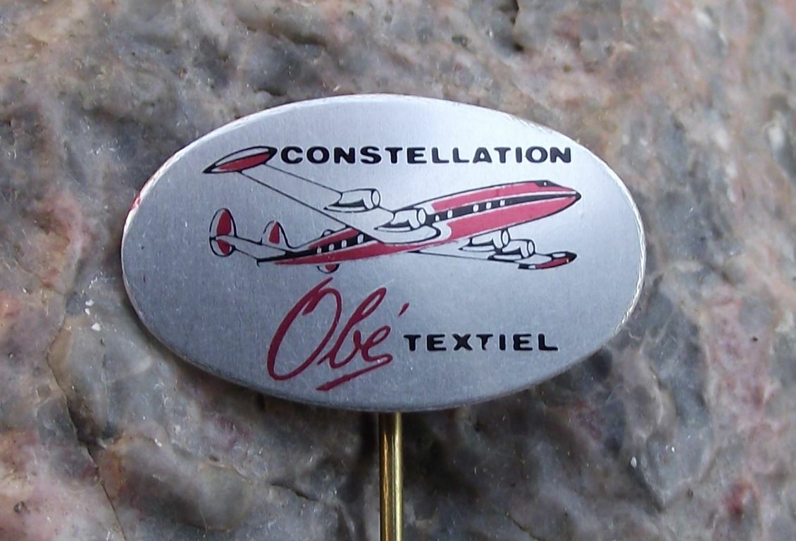 Vintage Lockheed Constellation Plane Passenger Aircraft Aviation Pin Badge - Badgecrazy