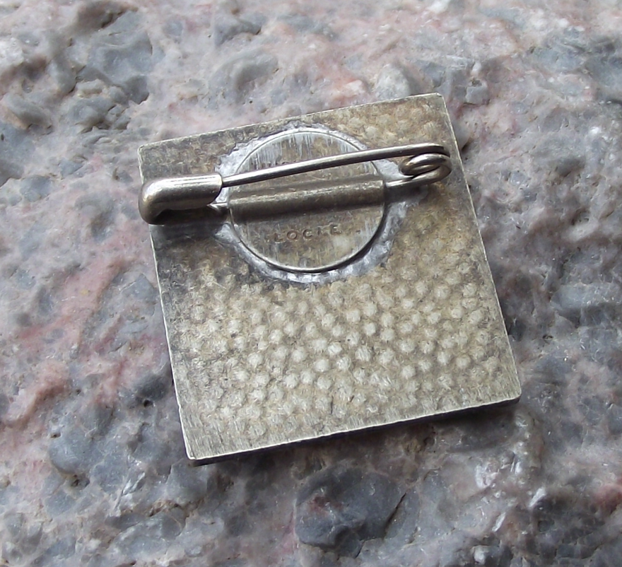 1956 CCIT CCIE International Telecommunication Union ITU Geneva Pin Badge - Badgecrazy