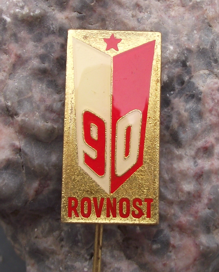 1983 Slavia Prague Praha Football Soccer Club 90th Anniversary Pin Badge - Badgecrazy