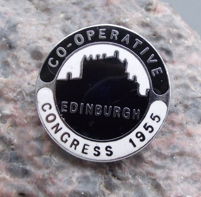 1955 Trade Union Co Operative Congress National Conference Edinburgh Pin Badge - Badgecrazy