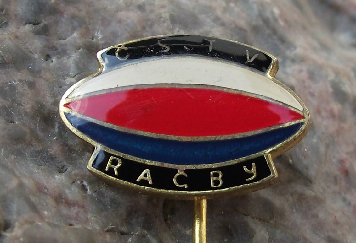 Vintage CSTV Rugby Association Czechoslovakia Ragby League Pin Badge - Badgecrazy