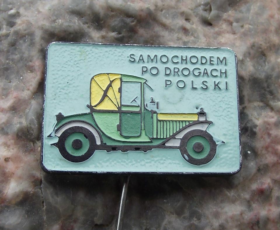 Antique Poland Veteran Vintage Cars Polish Road Driving Series Pin Badge - Badgecrazy