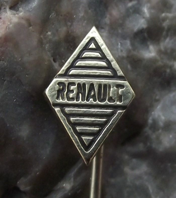 Vintage Renault French Car Maker Diamond Logo Small Advertising Pin Badge - Badgecrazy