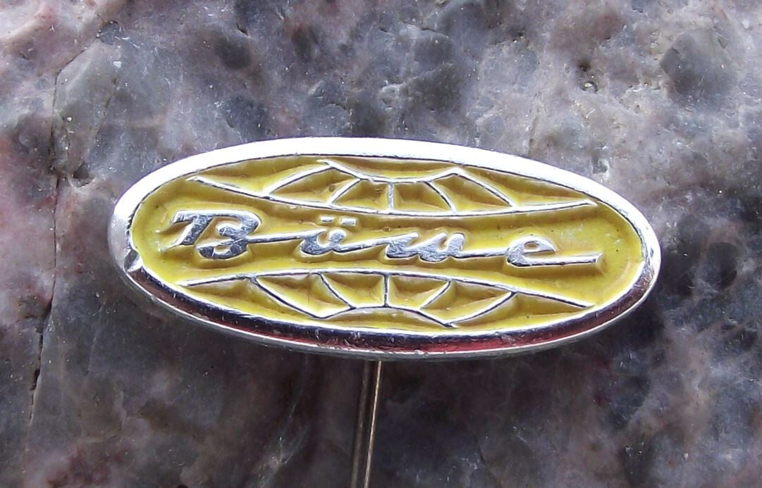 Vintage BOWE BÖWE Systec Engineering East German Germany GDR Oval Logo Pin Badge - Badgecrazy