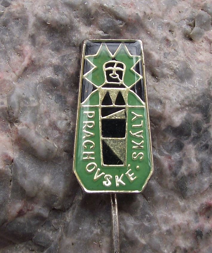 Antique Prachovske Skaly Prachov Rocks Czech Climbing Resort Tourist Pin Badge - Badgecrazy