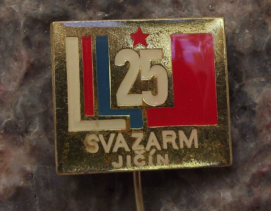 1976 Svazarm Jicin Czech Army 25th Anniversary Military Paramilitary Pin Badge - Badgecrazy